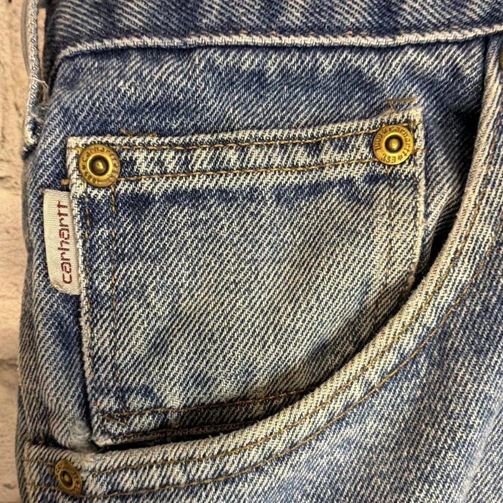 VTG Carhartt Carpenter Jeans Men 44x30 B137DST Baggy Dungaree Fit Workwear Denim